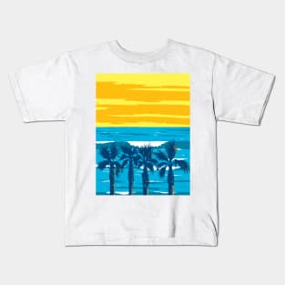 Seaside Reef in Cardiff State Beach California WPA Poster Art Kids T-Shirt